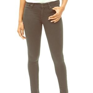 Gap leggings skimmer mid size jeans - olive green